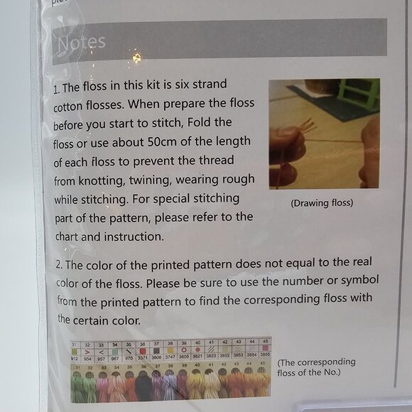 Maydear Birth Memorial Cross Stitch Kit Pre-Printed Fabric - Picture 5 of 6